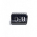 Reloj Despertador Denver EC-53B con Bluetooth 5.3, Doble Alarma y Pantalla Grande Negro