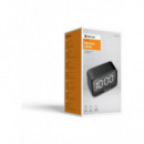 Reloj Despertador Denver EC-53B con Bluetooth 5.3, Doble Alarma y Pantalla Grande Negro