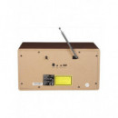 Radio Denver MDA-525DW de Madera Oscura con Bluetooth y DAB+