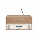 Radio Retro Digital DAB+ Denver DAB-36LW Bluetooth Madera
