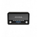 Radio DAB+ Denver DAB-18DGR, Bluetooth, AUX, Despertador, Madera Oscura