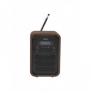 Radio Digital Denver DAB-48GREY FM/DAB+, 2,5W RMS, Bluetooth, Display LCD