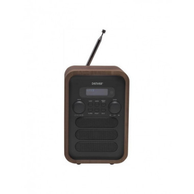 Radio Digital Denver DAB-48GREY FM/DAB+, 2,5W RMS, Bluetooth, Display LCD
