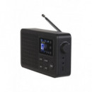 Radio DAB Denver DAB-57B, Bluetooth, Auxiliar, Color Negro