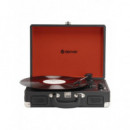 Tocadiscos Denver VPL-120B, Grabación a PC, Altavoces Integrados, Negro
