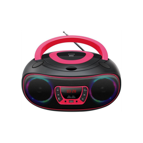 Radiocasete Denver TCL-212BTPINK Bluetooth CD USB MP3 Rosa