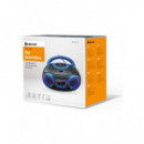 Radiocasete DENVER TCL-212BTBLUE con Bluetooth, CD, USB y MP3, Negro/Azul