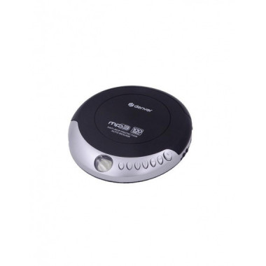 Reproductor CD Denver DMP-391 MP3 Anti-Shock 40 Segundos, Negro