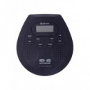 Reproductor Portátil Denver DMP-395B, MP3, Sistema Antishock, Color Negro