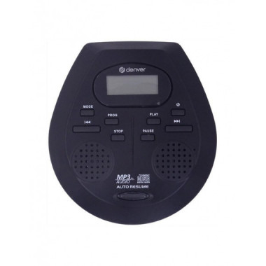 Reproductor Port&aacute;til Denver DMP-395B, MP3, Sistema Antishock, Color Negro