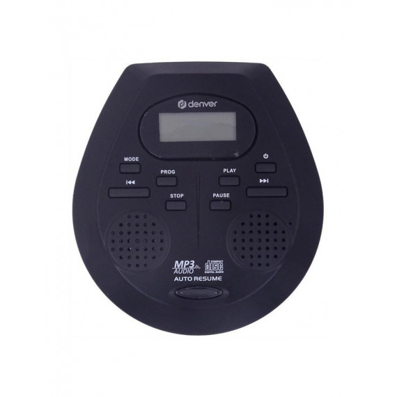 Reproductor Portátil Denver DMP-395B, MP3, Sistema Antishock, Color Negro