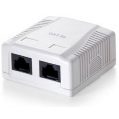 EQUIP Roseta de Superficie CAT.5e 2 Hembra RJ45 (EQ235112)