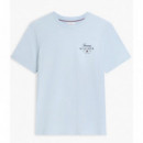 TOMMY HILFIGER - SCRIPT STACK REGULAR TEE - C1O - F|MW0MW43224/C1O