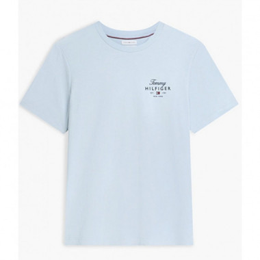 TOMMY HILFIGER - SCRIPT STACK REGULAR TEE - C1O - F|MW0MW43224/C1O