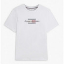 TOMMY HILFIGER - SCRIPT FLAG REGULAR TEE - YBR - F|MW0MW43226/YBR