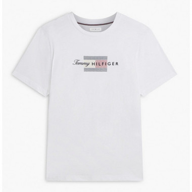 TOMMY HILFIGER - SCRIPT FLAG REGULAR TEE - YBR - F|MW0MW43226/YBR