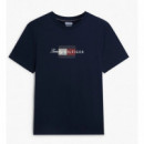 TOMMY HILFIGER - SCRIPT FLAG REGULAR TEE - DW5 - F|MW0MW43226/DW5