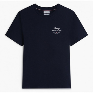 TOMMY HILFIGER - SCRIPT STACK REGULAR TEE - DW5 - F|MW0MW43224/DW5