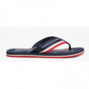 TOMMY HILFIGER - PATCH PRINT HIFIGER BEACH SANDAL - DW5 - F|FM0FM05903/DW5