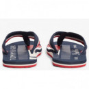 TOMMY HILFIGER - PATCH PRINT HIFIGER BEACH SANDAL - DW5 - F|FM0FM05903/DW5