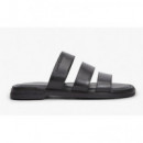 TOMMY HILFIGER - PREMIUM COMFORT LEATHER SANDAL - BDS - F|FM0FM05941/BDS