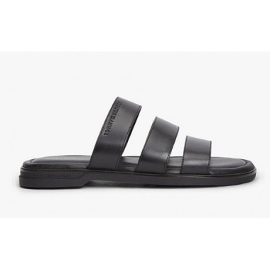 TOMMY HILFIGER - PREMIUM COMFORT LEATHER SANDAL - BDS - F|FM0FM05941/BDS