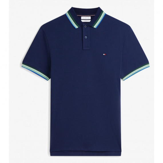TOMMY HILFIGER - CONTRAST COLLAR CUFFS REG POLO - DCC - F|MW0MW43267/DCC