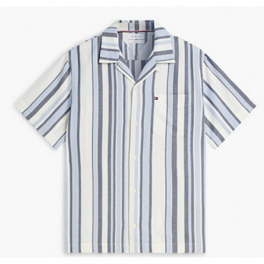 TOMMY HILFIGER - STRUCTURE MULTI STP SS SHIRT - 0A4 - F|MW0MW43329/0A4