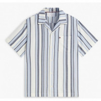 TOMMY HILFIGER - STRUCTURE MULTI STP SS SHIRT - 0A4 - F|MW0MW43329/0A4