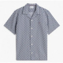 TOMMY HILFIGER - LINEN BLEND AOP SS RF SHIRT - 0GY - F|MW0MW43314/0GY