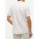 TOMMY HILFIGER - LINEN BLEND BENGAL STP SS RF SHT - 0D1 - F|MW0MW43313/0D1