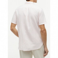 TOMMY HILFIGER - Linen Blend Bengal Stp Ss Rf Sht - 0D1 - F|MW0MW43313/0D1