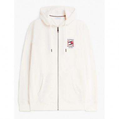 TOMMY HILFIGER - Rwb Box Flag Tr Full Zip - Z00 - F|MW0MW43382/Z00
