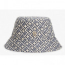 TOMMY HILFIGER - Th Monogram Bucket Hat - DW6 - F|AW0AW18868/DW6