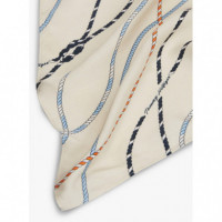 TOMMY HILFIGER - Th Nautical Silk Triangle Scarf - Ycf - F|AW0AW18764/YCF