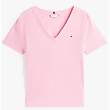 TOMMY HILFIGER - NEW SLIM CODY V-NECK SS - TOL - F|WW0WW40584/TOL