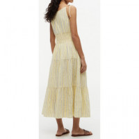 TOMMY HILFIGER - SMOCK TIE NS MIDI DRESS - 0FR - F|WW0WW51052/0FR