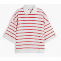 TOMMY HILFIGER - Multistp Oversized Ss Polo - 0E2 - F|WW0WW50026/0E2
