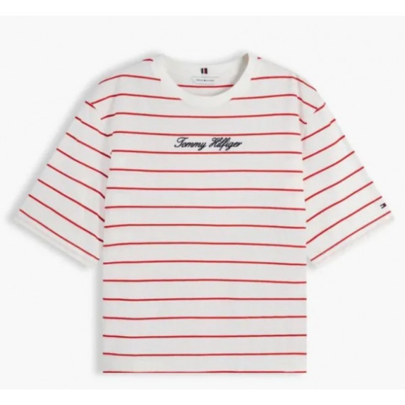 TOMMY HILFIGER - CLASSIC SCRIPT TRAPEZE TEE - 0E1 - F|WW0WW50948/0E1