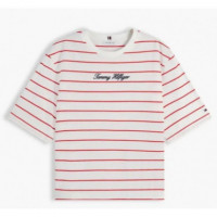 TOMMY HILFIGER - Classic Script Trapeze Tee - 0E1 - F|WW0WW50948/0E1