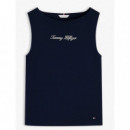 TOMMY HILFIGER - CLASSIC SCRIPT BOAT-NK TOP - C1G - F|WW0WW50947/C1G