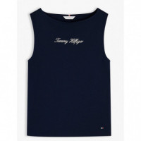 TOMMY HILFIGER - Classic Script Boat-nk Top - C1G - F|WW0WW50947/C1G