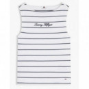 TOMMY HILFIGER - CLASSIC SCRIPT BOAT-NK TOP - 0A4 - F|WW0WW50947/0A4