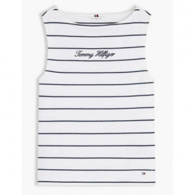 TOMMY HILFIGER - CLASSIC SCRIPT BOAT-NK TOP - 0A4 - F|WW0WW50947/0A4