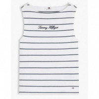 TOMMY HILFIGER - Classic Script Boat-nk Top - 0A4 - F|WW0WW50947/0A4
