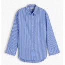 TOMMY HILFIGER - Modern Poplin Blue Str Shirt Ls - 0BH - F|WW0WW51120/0BH
