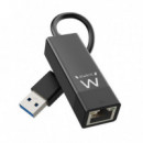 Adaptador EWENT USB 3.2 a RJ45 Ethernet Gigalan