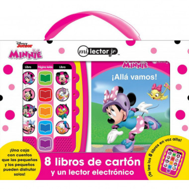 DISNEY JR MINNIE MI LECTOR JR 8 LIBROS DE CARTON Y UN