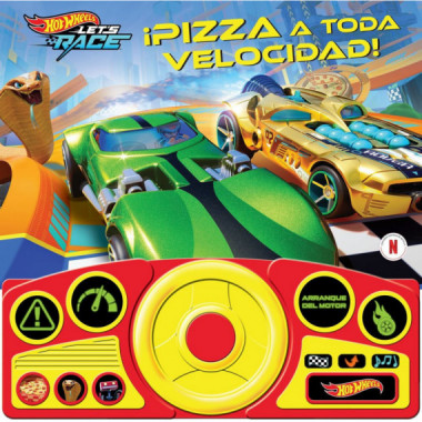 HOT WHEELS LET'S RACE PIZZA A TODA VELOCIDAD LIBRO SONORO
