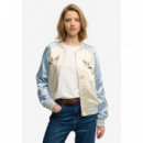 Superdry Chaquetas Mujer Suikajan Embroidered Bomber W5012091A-TEB